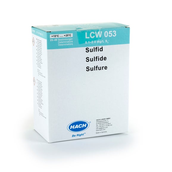 Sulphide reagent set 0.1-2.0 mg/L S2-